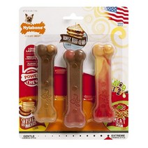Nylabone Flavor Frenzy 파워 츄 트리플 팩 팬케이크 & 소시지 로스트 비프 클럽 샌드위치 라자냐, X-Small/Petite (1 Count), Pancakes Sausage Roast Beef