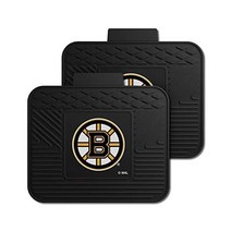 FANMATS NHL 유니섹스-성인 뒷좌석 자동차 유틸리티 매트 - 2피스 세트, Boston Bruins, One Size_Team Color