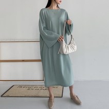 르엠마 나데 (신상) 빅사이즈원피스 오버핏 루즈핏 니트원피스 겨울원피스 가을원피스 홈웨어 긴팔 티셔츠 여자긴팔 여성긴팔 긴팔원피스 롱원피스 봄 원피스