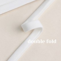 바이어스 - 오가닉 더블니트 바이어스테이프 10mm_백아이