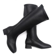여성 롱부츠 블랙 키큰 여자 종아리 슬림