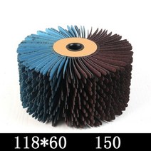 나무 홈파기 목심 비트 그릿 연마제 와이어 드럼 우드 버니싱 연마 휠 브러시 천 샌딩, 60mm 150방