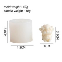 양초만들기재료 3D 귀여운 양 실리콘 몰드 체리 딸기 크림 마카롱 DIY 퐁당 초콜릿 케이크 장식 거미 베이, 19 Sheep A