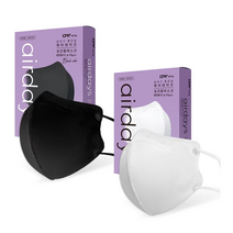 [50매] KF94 에어데이즈 마스크 특대형 새부리형 국산 조정석, KF94  에어데이즈 블랙 특대형 50매, 블랙, 1개