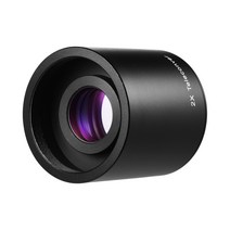 캠코더렌즈 카메라렌즈 Andoer 2X 텔레컨버터 렌즈 수동 초점 650-1300mm 카메라 T-마운트, 한개옵션0