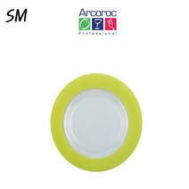 SM 아코록 루미락 접시 32cm (라인) 연두색 플레이트 플레이팅 파티 접시, 파란색