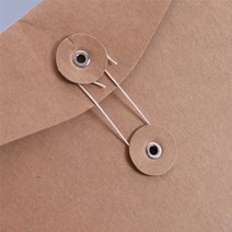 크래프트 종이 단추 5장 봉투 친환경 비둘기눈 줄로 묶는 엽서 서류 중요 파일 선물 사진 각대 안전 택배 가로검 1P A4 하도메 브로슈어 카탈로그 계약서 부동산 발주서 견적서 예쁜(5장), 가로황 5장