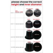 자동차라이트부품 자동차 HID LED 헤드 라이트 더스트 커버 씰링 캡 고무 방수 방진 램프 55mm 70mm 90mm, 09 KC07(80X55mm)