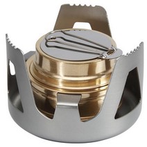 휴대용 미니 알코올 스토브 버너 야외 초경량 황동 캠핑 요리 배낭 여행, [01] Grey Stove