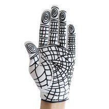 몽키그립 스파이더 실리콘 기능성 우중 미끄럼 방지 깨백 골프장갑 남성 여성 왼손 오른손, 레드