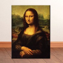 PL002 명화 레오나르도 다빈치의 모나리자 캔버스액자, 무광일반_XXL_37cm x 45cm
