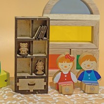 이음레이저공방 책장 우드 미니어처 가구 만들기 DIY 키트