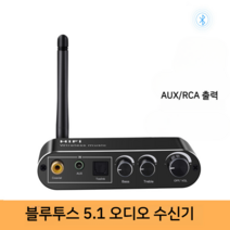 5.1 블루투스 수신기 출력 무선 오디오 스피커 휴대폰 컴퓨터 TV 라디오 연결, 공식 표준, 표준 x 전원 어댑터