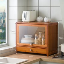 원목그릇장 홈카페수납장 탕비실 빈티지 커피잔, (그릇수납장/1단/52Cm)