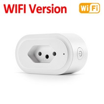 스마트 플러그 스마트콘센트 스위치 멀티탭 smart wifi zigbee plug 16a brazil switzerland ch 전원 소켓 콘센트 tuya app smart, 브라질 플러그, b