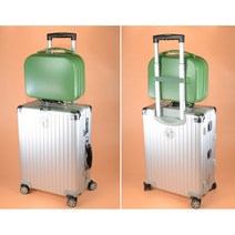 기내용 제주 국내 국외 여행용 하드 캐리어 캠핑 보조 14인치 공항 미니 가방 3개 저장공간 수납공간