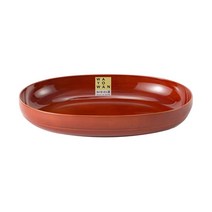 일본제 타원형 플레이트 카레접시 아사히 KOYO WAYOWAN 식기세척기 전자레인지 가능, 주홍