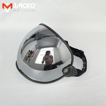 오토바이 헬멧 버블 바이저 렌즈 고글 벨 모토 3/로얄/SHOEI P-ZERO/심슨 레트로 안경 장비에 대한 안개 방, 08 MJH-L01 Silver