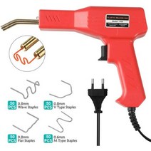 50W 핫 스테이플러 플라스틱 용접기 자동차 범퍼 수리 키트 건 균열 도구, EU plug