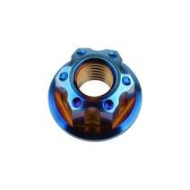Weiqijie-티타늄 너트 M6 M8 M10 M12 M14 Torx 플랜지 육각 티타늄 패스너, 04 Burning blue_03 M10 P1.25