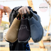 Makone 상표등록 해외발이 편한 끈없는 작업화 운동화 줄없는 안전화 보호화 용접공화 경량 현장화 사계절 작업용