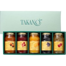 콩포트 무화과잼 첫만남선물 신주쿠 다카노과일잼 5개입 각 150g (부사과 스트로베리 블루베리 살구 오렌지×각 1개) 과일잼 무첨가 선물 (상자 포장), 상품선택, 상품선택