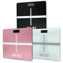 LED 블루투스 체중계 가정용 몸무게측정기, 블랙