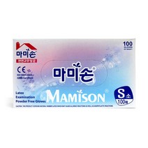 포도나무288 마미손 라텍스 천연 고무장갑 100매 요리, 본상품선택, S