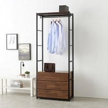 리코디자인 레트로 800 3단 서랍장, 오크브라운