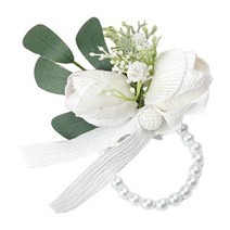 GHSHOP 손목 코사지 장식 Boutonniere 장미 팔찌 팔찌 손 꽃 신랑 식 무도회 졸업