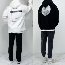 180도샵 네오프렌/면 긴팔 봄 가을 오버핏 프린팅 후드티 후드집업 기모추가 16종