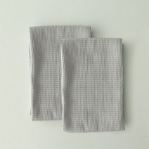 꿈꾸는키친 파스텔 엠보 키친크로스, 라이트그레이 2개