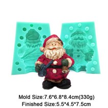 홈공방 크리스마스 몰드 산타 클로스 촛불 실리콘 장식 아버지 비누 콘크리트 수지 양식 공예 도구 s0029sd, s0538sd, S0538SD