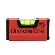 레벨측정기 Kapro 10cm 휴대용 미니 핸디 버블 레벨 알루미늄 충격 방지 고정밀 건설 스피릿 게이지 도구, 한개옵션0