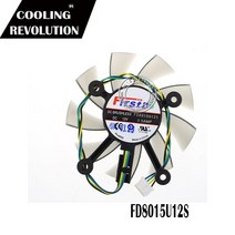75MM FD8015U12S DC12V 0.5AMP 4 핀 쿨러 팬 ASUS X 560 X550Ti HD7850 그래픽 비디오 카드 냉각 팬