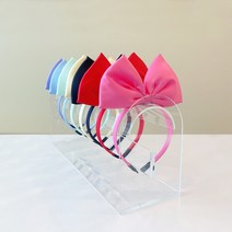 (자체제작) 키치 리본머리띠 할로윈 인생네컷 헤어밴드 7colors 셀프사진관소품, 새틴리본머리띠 버터크림