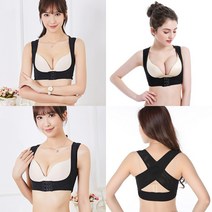 여성 볼륨업 바른자세밴드 블랙 M 어깨자세교정 굽은어깨교정