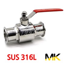 명인코리아 MK 쎄니타리 볼밸브 2페럴 SUS316L (14762), 1개
