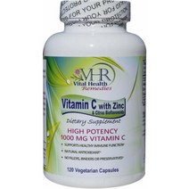Vital Health 바이탈헬스 비타민 C 아연 및 시트러스 함유 120정, 1개, 1