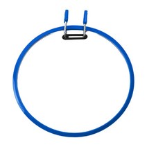 조정 가능한 플라스틱 자수 후프 서클 8.7 인치 크로스 스티치 재봉 디스플레이 프레임 봄 긴장 DIY 아트 바느질, 푸른