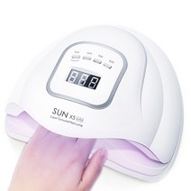 UV LED SUN X5 150w 고출력 젤 네일 램프, 화이트, 1개