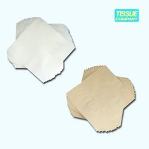 티슈컴퍼니 칵테일 냅킨 흰색 무형광 카페티슈 백색 예쁜 업소용 카페 네프킨 냅킨 갈색 천연 식당용 종이 무지 영업용, 5000매