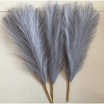 팜파스 억새풀 핑크뮬리 대형 그라스 갈대 인테리어소품 조화 꽃 1pcs 45cm 인공 잔디 다발 새해 휴일 웨딩 파티 홈 장식 장식 식물 시뮬레이션 가짜 리드 330, 회색