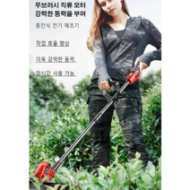 충전예초기 전기예초기 휴대용 정원 가꾸기 도구, 전기 예초기(블랙)×1