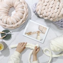 뜨개 만들기 핑거니팅 가방만들기 취미생활 심심할때 다양함 핸드메이드, 500g 바이올렛