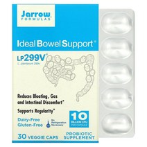 자로우 포뮬러스 Jarrow Formulas 아이디얼 보웰 서포트 100억 LP299V 락토바실러스 플란타룸 30캡슐, 5팩