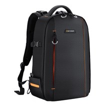 K& F Concept 방수 사진 가방 카메라 배낭 DSLR 15.6in 노트북 삼각대 렌즈 대용량 백팩, 04 Black KF13.140, 04 Black KF13.140