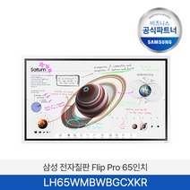 삼성 65인치 전자칠판 Flip Pro LH65WMBWBGCXKR, 본체+벽걸이
