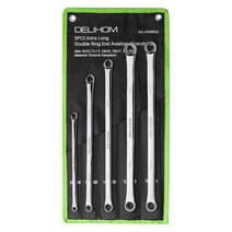 수공구세트 5pcs 여분의 긴 렌치 세트 긴 렌치 세트 긴 더블 박스 엔드 렌치 세트, 5pcs 렌치 세트, 1450g