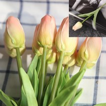 튤립조화 피치 미니조화인조꽃인테리어 아기화관 손목코사지 조화꽃도매 촬영용부케 돌상조화 백일상조화 조화